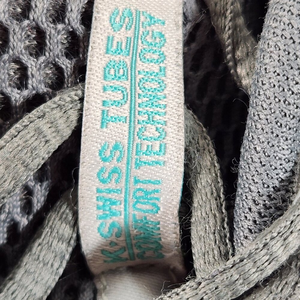 KSwiss Tubes Womens Size 7 Turquoise,  Black And Gray Sneakers VG Fast Ship - Picture 11 of 16
